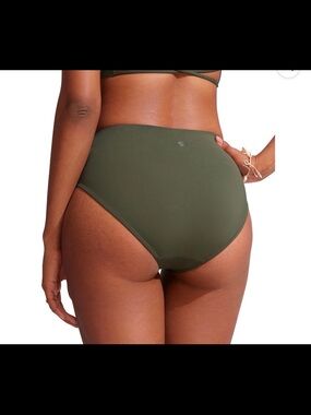 Olive High-Waist Bikini Bottom
